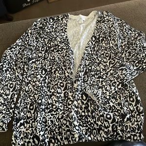 Loft leopard print cardigan